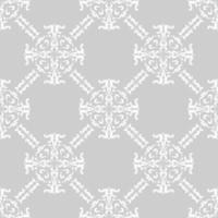Vintage retro baroque background. Modern arabic pattern. Vector white patterns on gray background. Background, wallpaper, wrapping, textile template.