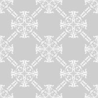 fondo barroco retro vintage. patrón árabe moderno. patrones vectoriales blancos sobre fondo gris. fondo, papel tapiz, envoltura, plantilla textil. vector