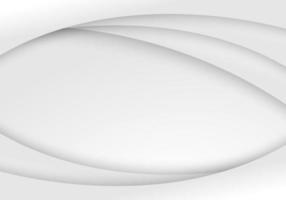 Template abstract elegant white curved shape layer on clean background luxury style. vector