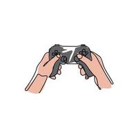 hand and joystick vector