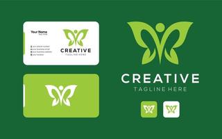 Creative Butterfly Yoga Logo Icon Design Modern for your company vector