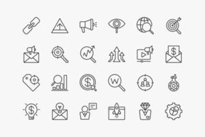 SEO Search Engine Optimization Icons vector