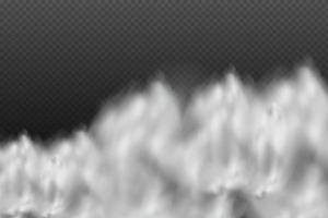 White vector cloudiness ,fog or smoke on dark checkered background.