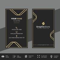 Modern and corporate business card vector template design