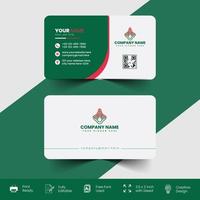 Modern and corporate business card vector template design