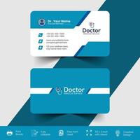 diseño de plantilla de vector de tarjeta de visita de salud moderna y corporativa