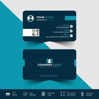 Modern and corporate business card vector template design