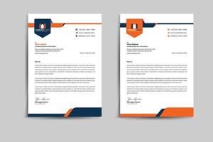 Corporate business letterhead vector template design