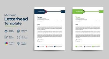 Corporate business letterhead vector template design