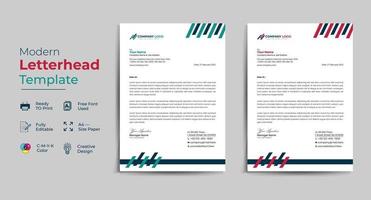 Corporate business letterhead vector template design