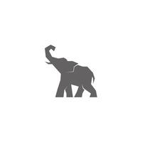 Ilustración de diseño de logotipo de icono de elefante vector