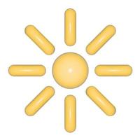 illustration of the sun for design, printing, social networks, websites. photo