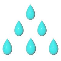 illustration of a drop of water for design, printing, social networks, websites. photo