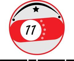 Vector of billiard ball series, vector of the number eleven billiard ball. Great for icons, symbols and signs for pool players