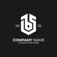 Initial letter BS logo design vector,font  B and S with monogram design template vector