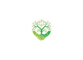 diseño de logotipo de árbol de dinero con plantilla de icono de vector moderno creativo