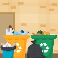 Recycling at Home Background vector