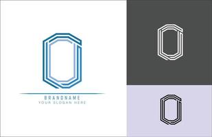 Monogram alphabet letter O  logo, suitable for logos, titles and headers vector