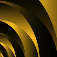 Abstract curve pattern in gold and black gradient color. Creative stripe vector background for brochure template, booklet, flyer, poster