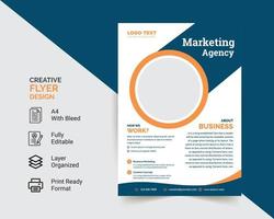 Business flyer design a4 template vector illustration.