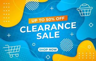 Clearance Sale Poster Template vector