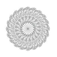 Mandala Art design in circle for print vector