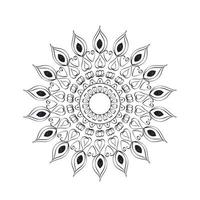 diseño de arte mandala en círculo para imprimir vector