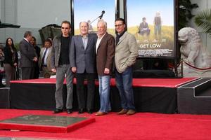 LOS ANGELES, JAN 5 - Billy Bob Thornton, Robert Duvall, James Caan, Andy Garcia at the Robert Duvall Hand and Footprint Ceremony at Grauman s Chinese Theater on January 5, 2011 in Los Angeles, CA photo