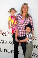 LOS ANGELES, JUL 10 - Megan Sanov, Alison Sweeney, Ben Sanov arriving at the Winnie, the Pooh Premiere at Walt Disney Studios on July 10, 2011 in Burbank, CA photo