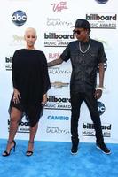 LOS ANGELES, MAY 19 - Wiz Khalifa, Amber Rose arrives at the Billboard Music Awards 2013 at the MGM Grand Garden Arena on May 19, 2013 in Las Vegas, NV photo