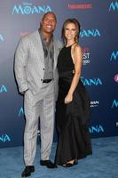 LOS ANGELES, NOV 14 - Dwayne Johnson, Lauren Hashian at the Moana  at TCL Chinese Theater IMAX on November 14, 2016 in Los Angeles, CA photo