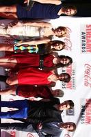 los angeles, 17 de febrero - lesli kay, compañeros de reparto de la serie web the runaways, llega a los streamy awards 2013 en el hollywood palladium el 17 de febrero de 2013 en los angeles, ca foto