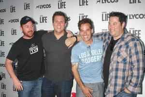 LOS ANGELES, JUN 8 -  Scott Grimes, Bob Guiney, Adrian Pasdar, Greg Grunberg at the LA Launch Of LYCOS Life at the Banned From TV Jam Space on June 8, 2015 in North Hollywood, CA photo