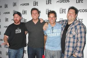 LOS ANGELES, JUN 8 -  Scott Grimes, Bob Guiney, Adrian Pasdar, Greg Grunberg at the LA Launch Of LYCOS Life at the Banned From TV Jam Space on June 8, 2015 in North Hollywood, CA photo