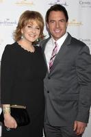 LOS ANGELES, JAN 11 - Mark Steines, Cristina Ferrare at the Hallmark Winter TCA Party at The Huntington Library on January 11, 2014 in San Marino, CA photo