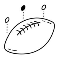 un cautivador diseño de iconos de rugby vector