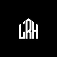 LRH letter design.LRH letter logo design on BLACK background. LRH creative initials letter logo concept. LRH letter design.LRH letter logo design on BLACK background. L vector