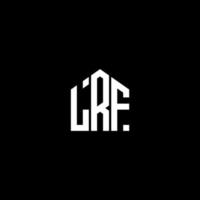 LRF letter design.LRF letter logo design on BLACK background. LRF creative initials letter logo concept. LRF letter design.LRF letter logo design on BLACK background. L vector