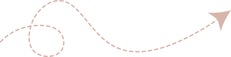 flèche en pointillé png