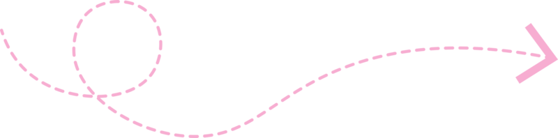 flecha de línea discontinua png