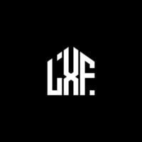 LXF letter design.LXF letter logo design on BLACK background. LXF creative initials letter logo concept. LXF letter design.LXF letter logo design on BLACK background. L vector