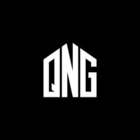 QNG letter logo design on BLACK background. QNG creative initials letter logo concept. QNG letter design. vector