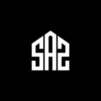 SAZ letter design.SAZ letter logo design on BLACK background. SAZ creative initials letter logo concept. SAZ letter design.SAZ letter logo design on BLACK background. S vector