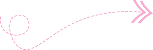 pijl met stippellijn png
