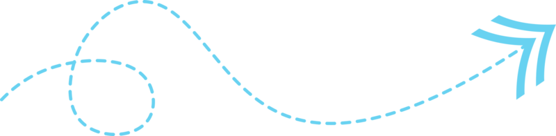 flecha de línea discontinua png