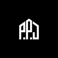 PPJ letter design.PPJ letter logo design on BLACK background. PPJ creative initials letter logo concept. PPJ letter design.PPJ letter logo design on BLACK background. P vector