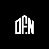 OFN letter design.OFN letter logo design on BLACK background. OFN creative initials letter logo concept. OFN letter design.OFN letter logo design on BLACK background. O vector