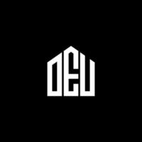 OEU letter design.OEU letter logo design on BLACK background. OEU creative initials letter logo concept. OEU letter design.OEU letter logo design on BLACK background. O vector