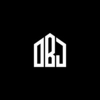 OBJ letter logo design on BLACK background. OBJ creative initials letter logo concept. OBJ letter design. vector