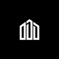 ODD letter logo design on BLACK background. ODD creative initials letter logo concept. ODD letter design. vector